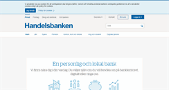 Desktop Screenshot of handelsbanken.se