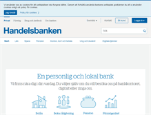 Tablet Screenshot of handelsbanken.se