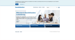 Desktop Screenshot of handelsbanken.lu