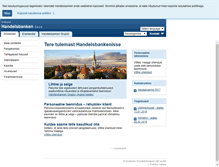 Tablet Screenshot of handelsbanken.ee