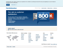 Tablet Screenshot of handelsbanken.com