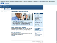 Tablet Screenshot of handelsbanken.in