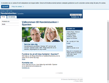 Tablet Screenshot of handelsbanken.es